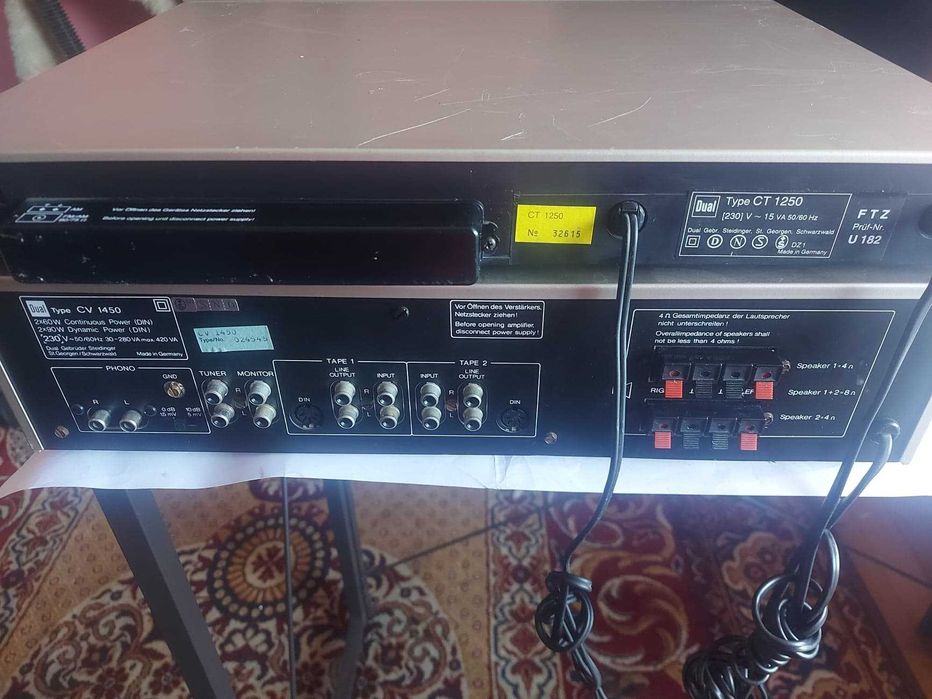 Dual CV-1450+CT-1250 linie HIFI vintage