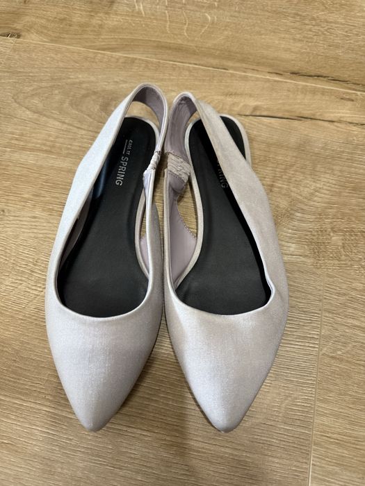 Сатенени обувки - лилави