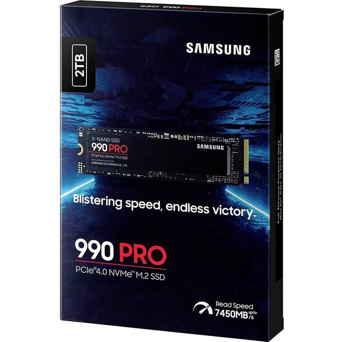 SSD SAMSUNG 990 PRO 2TB PCIe NVMe 4.0 x4 M.2 MZ-V9P1T0BW nou Sigilat