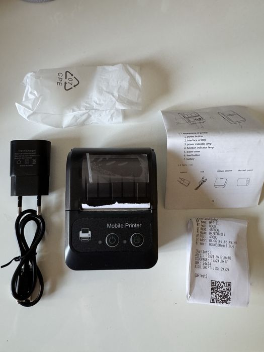 Портативный чековый термо принтер