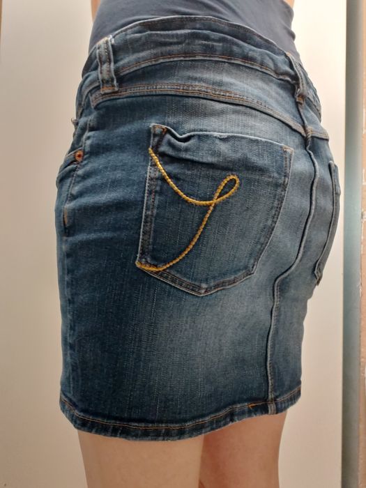 Лятна дънкова пола за бременни H&M Mama размер S