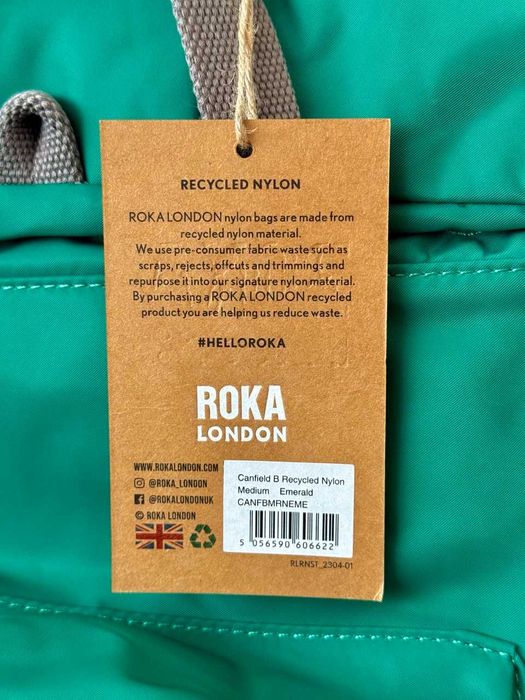 ROKA London Canfield B Medium Backpack – Emerald Green