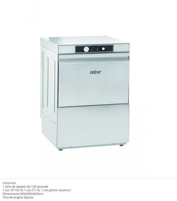 Masina de spalat vase profesionala pentru HoReCa Asber GE-500 B