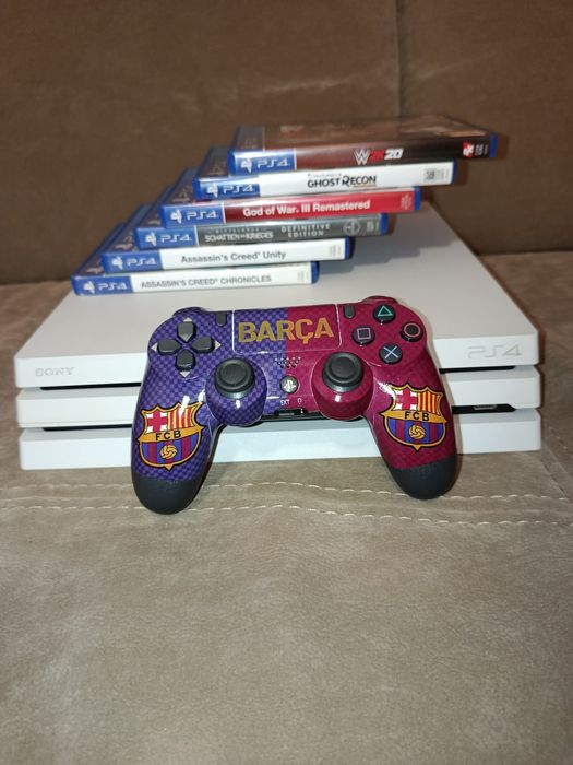 Playstation 4 PRO 4K SSD 1TB ( 1000Gb )   + 6 jocuri + 1 controller PS