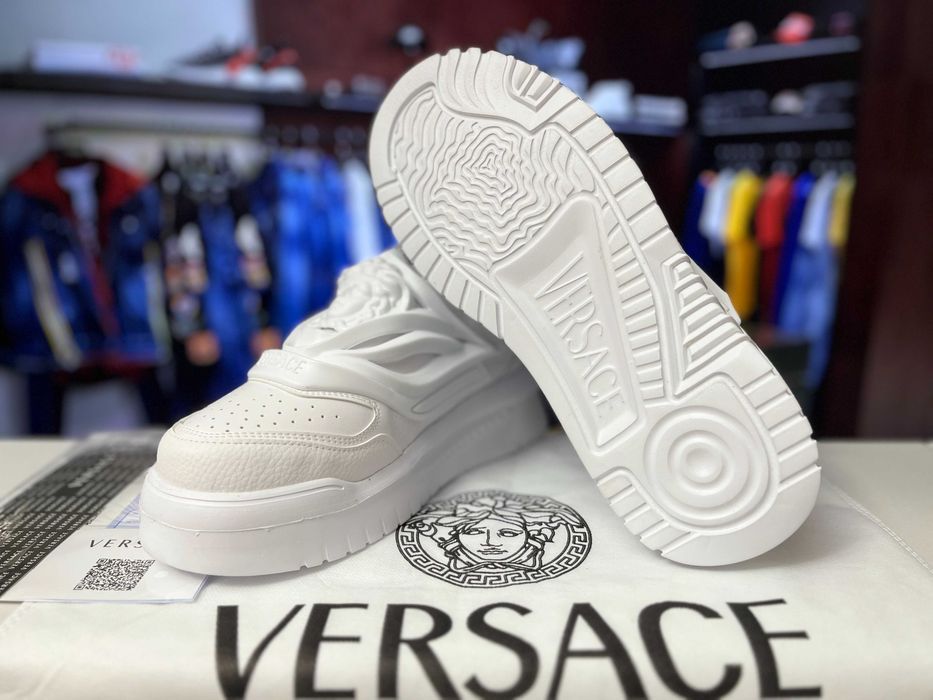 [Premium Quality] Adidasi/sneakers barbati Versace Odissea Full White