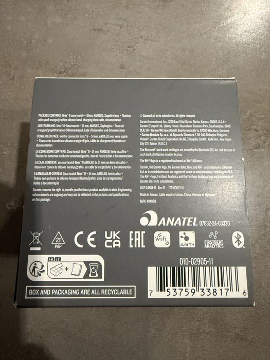 Garmin Fenix8 51mm Amoled Sapphire