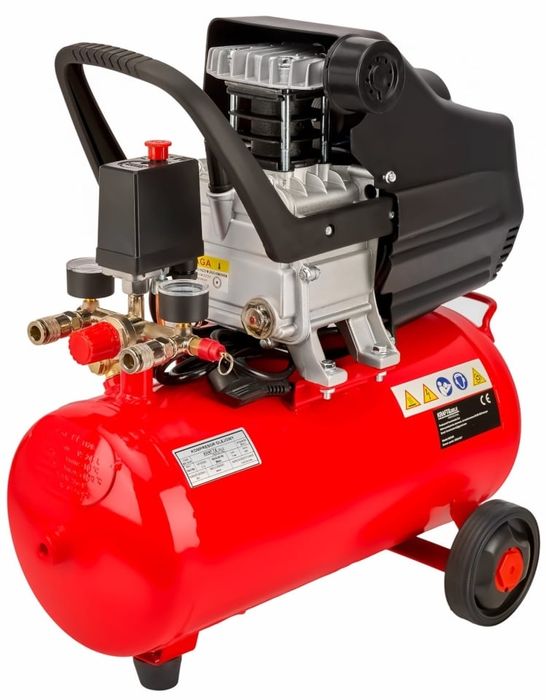 Compresor de aer cu ulei XD400, rezervor 24L, 8 bar, 133 l/min, motor 2,8 kW pentru garaj și atelier