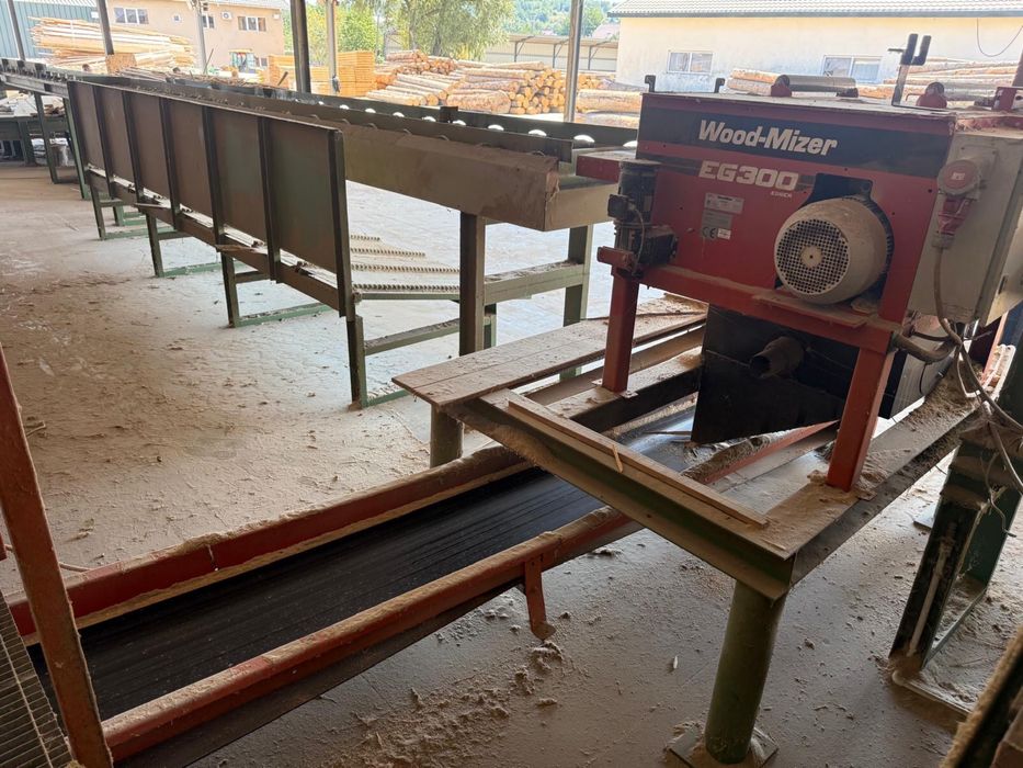 Linie debitare lemn subtire completa capacitate 150-200 mc