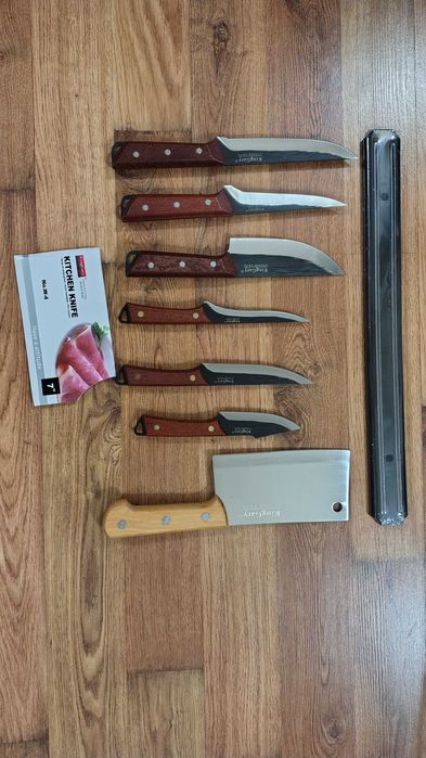 Set 7 cuțite King Gary profesionale, bandă magnetică bonus!