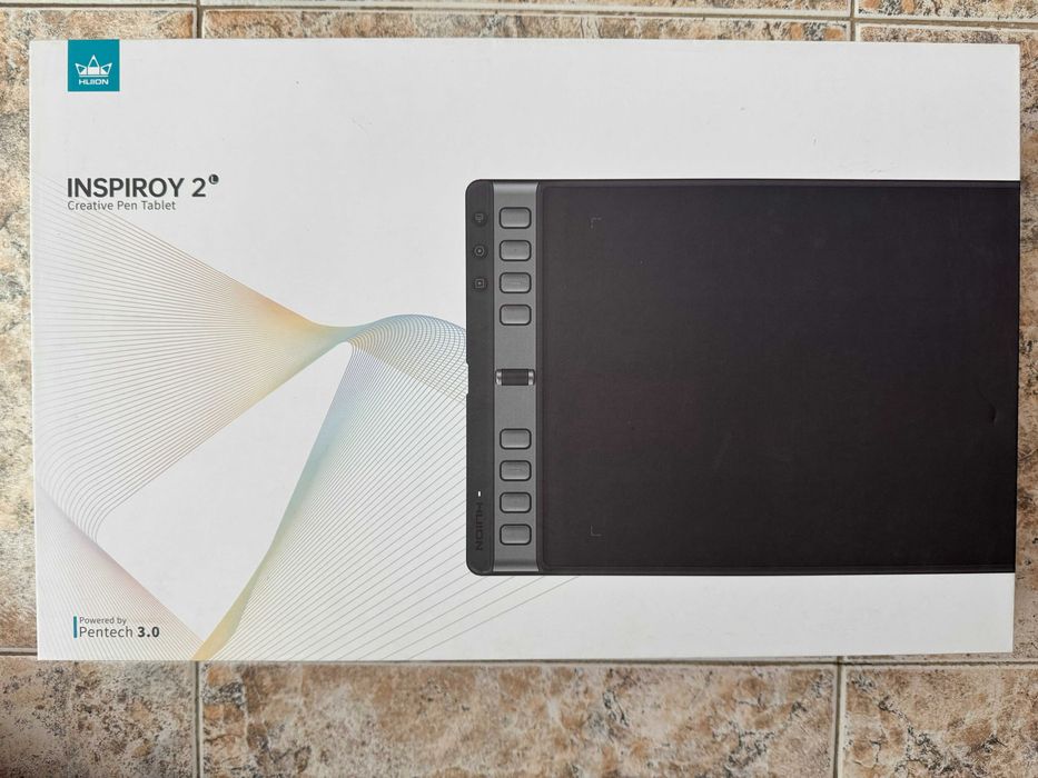 Графичен таблет HUION - Inspiroy 2 L, черен