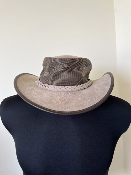 Palarie piele cowboy BARMAH , autentica , made in Australia