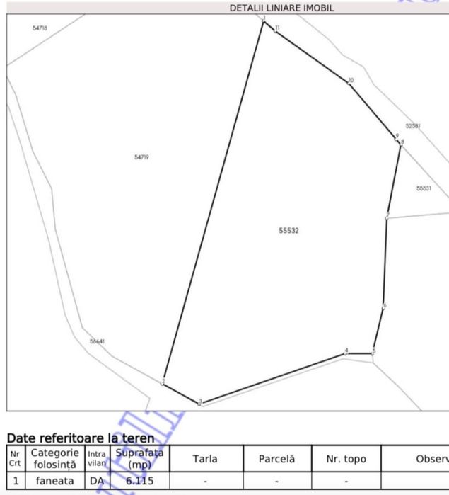 Vand teren intravilan 61 ari zona de munte,13 km de Cavnic.