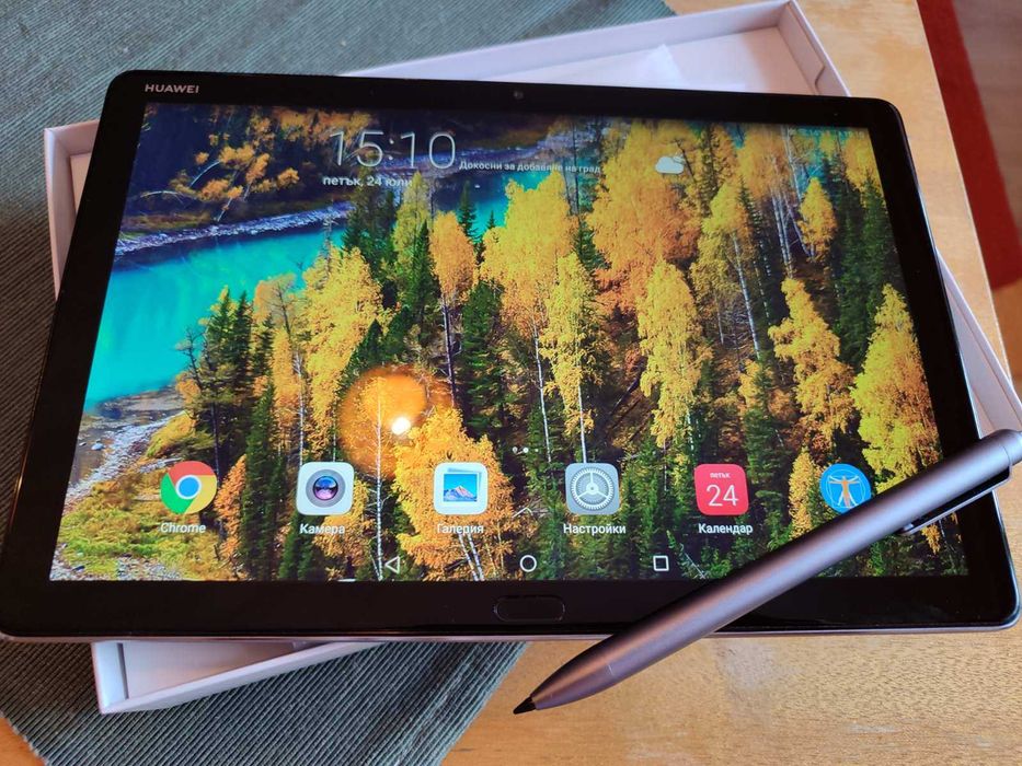 huawei mediapad m5 lite 10+ таблет, не различим от нов!
