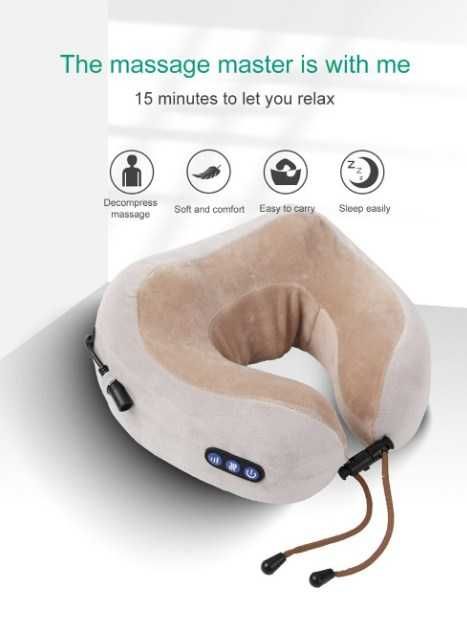 Mассажная подушка, перезаряжаемый электрический массажер для шеи ms2