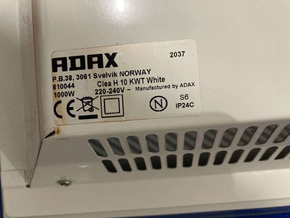 Радиатор за баня ADAX Clea H 10 KWT – 1000W, Wi-Fi, стъклен панел