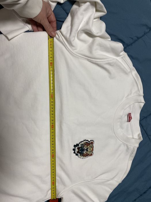 Нова,бяла,памучна блуза Кензо с тигрова глава