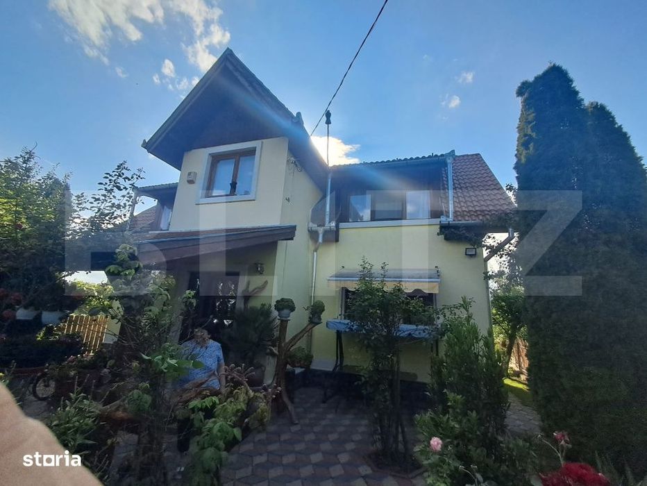 Casa individuala P+1, 180 mp, teren 1.050 mp si livada, zona Dumbravio
