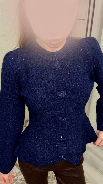 Кардиган/свитер  тёмно синий