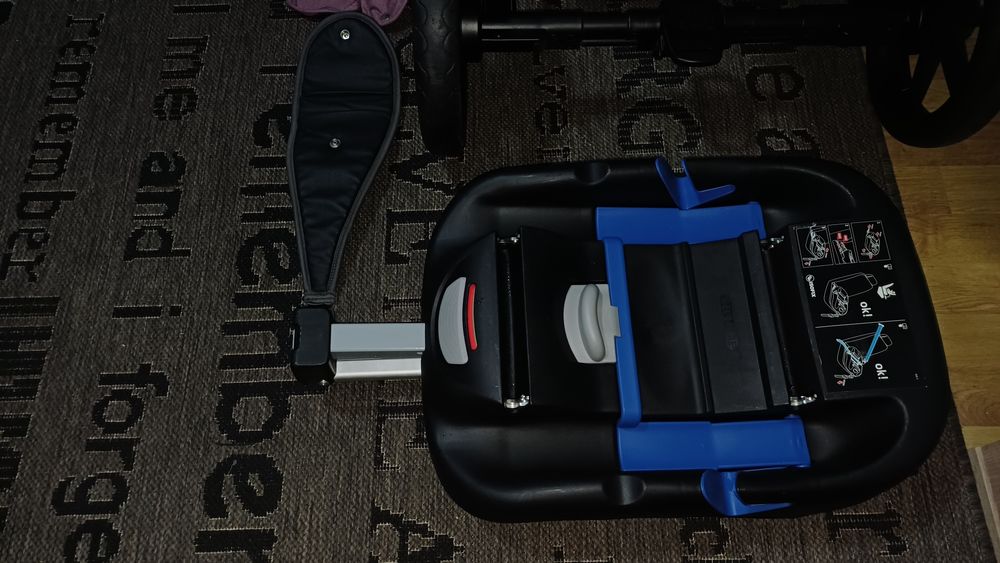 Cărucior/căruț copii 4 în 1 sport+landou+sc.auto+bază auto isofix.