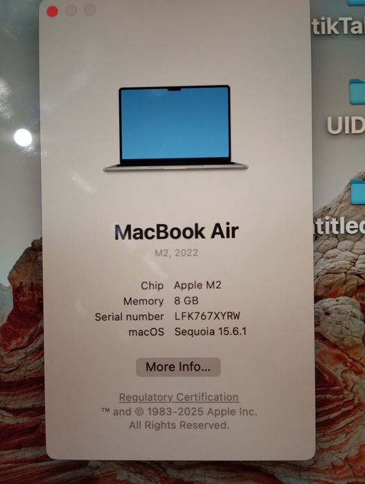 MacBook Air M2 256 85%