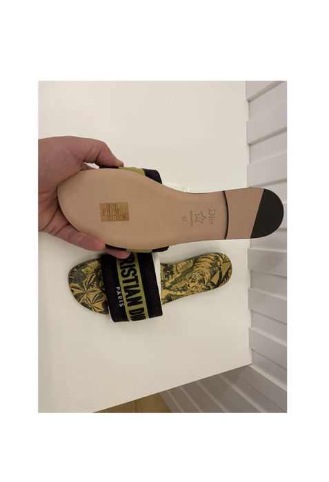 Papuci Dior Dway Cloth Flip Flops