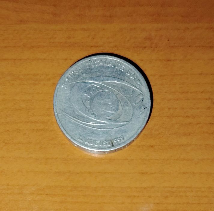 Vând moneda Eclipsa totală de soare 1999