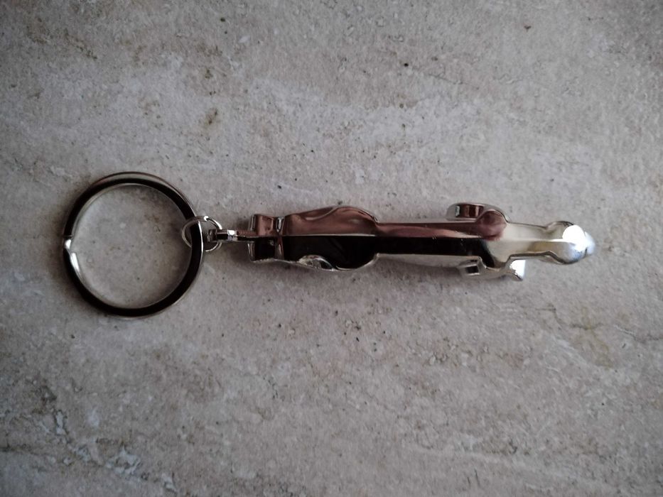 Breloc  chei   figurina   Jaguar,  metal - Nou