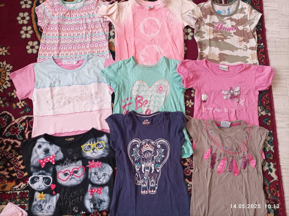 Много Летни дрехи за момиче 5-7г.