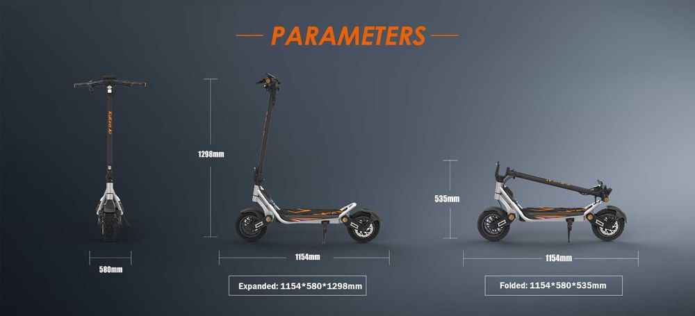 ЧЕРЕН ПЕТЪК! KuKirin A1 800w NEW Електрическа тротинетка 45km/h 50km