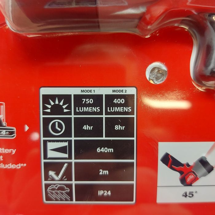 Milwaukee LED акумулаторен фенер  M12 SLED-0