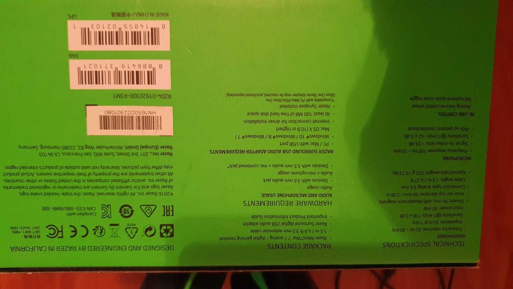 Casti gaming Razer War 7.1