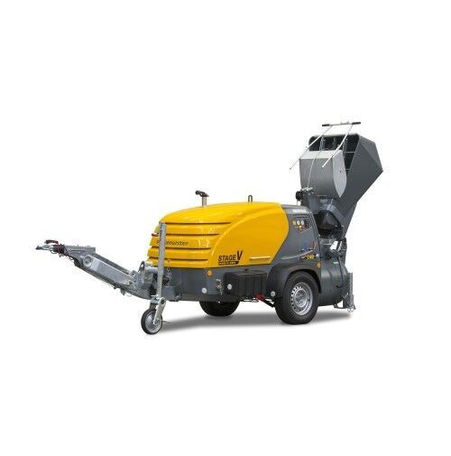 машина Putzmeister  M740 и робот