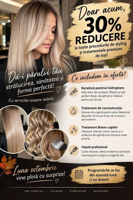 Coafuri/Vopsit/keratina/Balayage/Make up