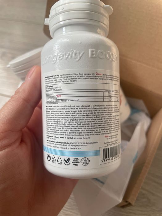 Longevity boost 3 flacoane antioxidanti