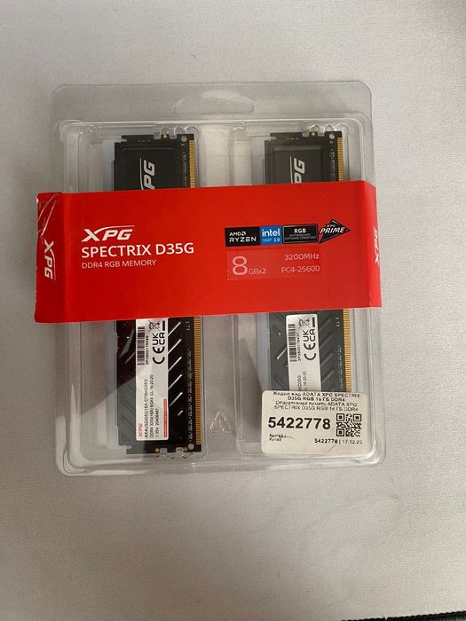 Adata xpg d35g rgd 16gb ddr4