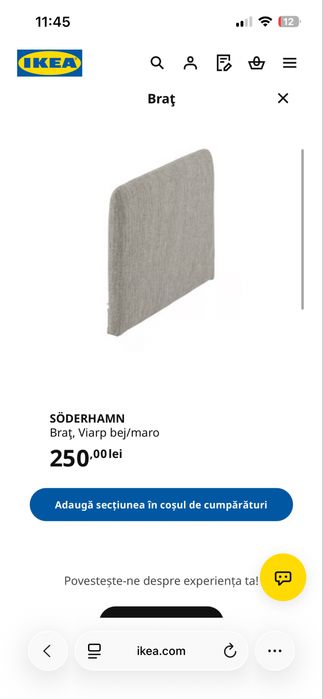 Brat canapea Ikea