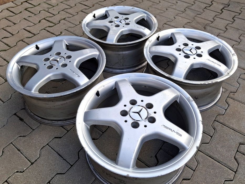 Jante Mercedes AMG pe 17 originale styling 3 anvelope roti jenti  BMW Audi