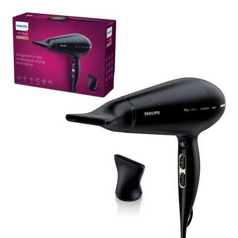 Uscator profesional Philips HPS920/00, 2300 W, 2 concentratoare, Functie ionica, Negru