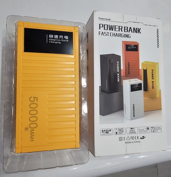 Power Bank 50000 mAh 66W Преносима Батерия  Супер Мощна  50000 mAh 66W