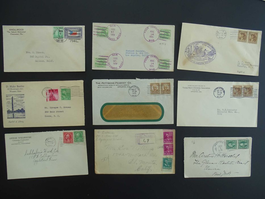 USA/SUA 1900-1945 , 50 plicuri circulate (Lot 4006)