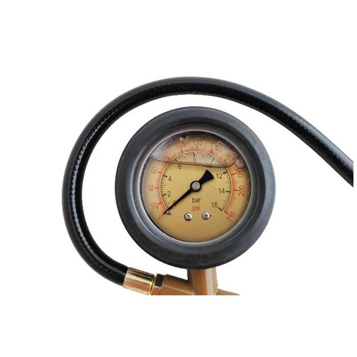 Пистолет с глицеринов манометър за помпене на гуми - 0/16 bar.