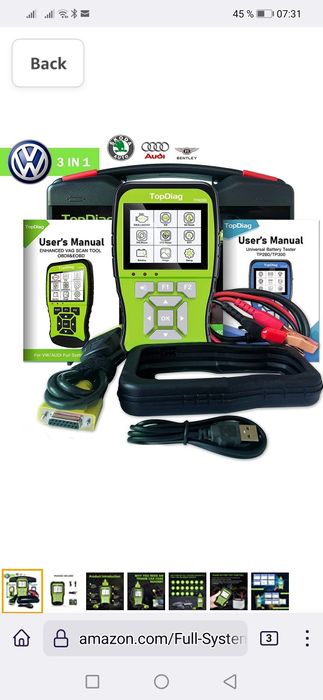 Diagnoza obd2 TP600B VAG toata gama