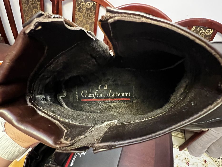 Мужские кожаные ботинки