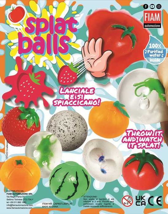 65мм капсули с играчки "Splat ball" - 0,56€