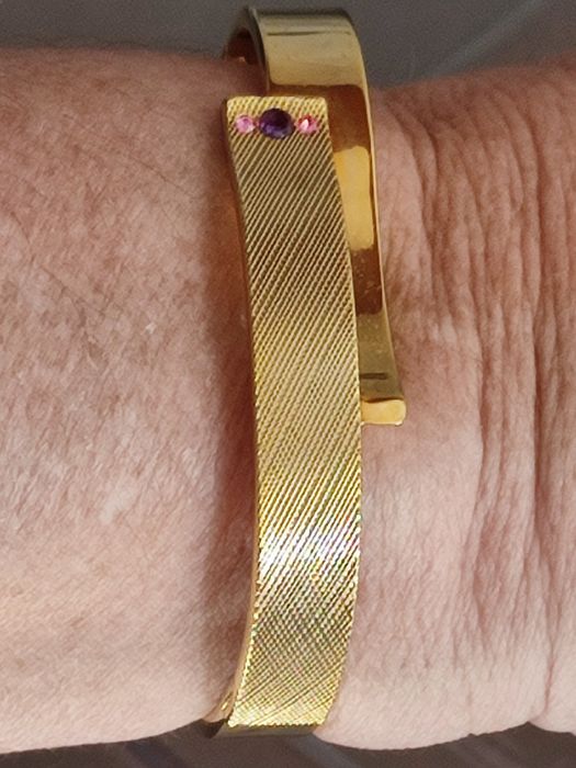 старинна брошка емайл и порцеланарт деко 1930 нова винтидж гривна