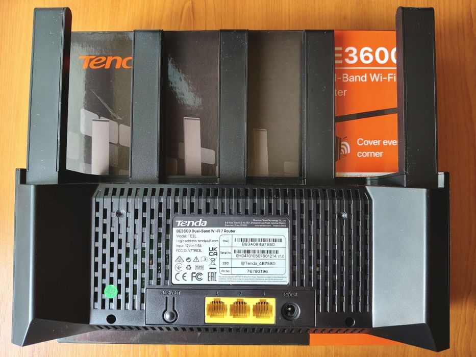 Vând Router Tenda BE3600 Wi-Fi 7 Dual-Band