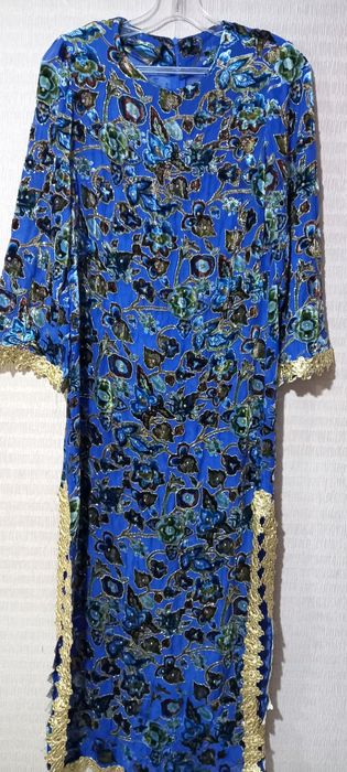 Женское платье пан бархат на шифоне