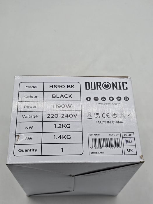 Fier de călcat cu abur vertical Duronic HS90 BK, Produs nou