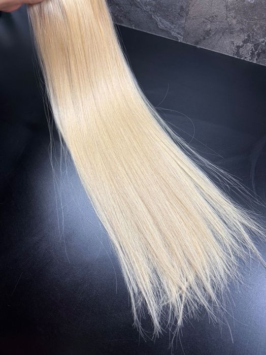 Естествена коса на стикери 55 см