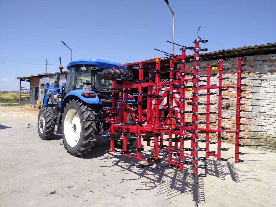 Култиватор Феникс 5 метра с три реда иглена брана HD версия